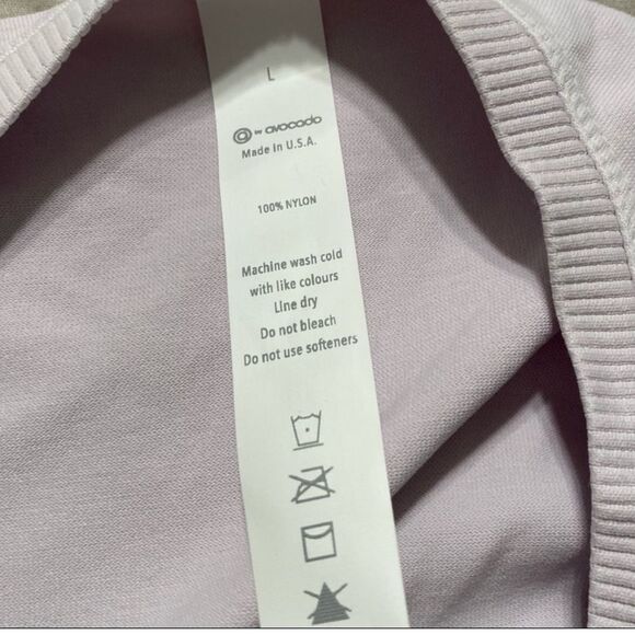 NWOT A by Avocado “Go-To Tank” Cropped Workout Tank in Mauve/Light Pink Size M - Picture 6 of 13